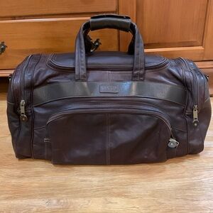 Totto Brown Leather Duffel Bag